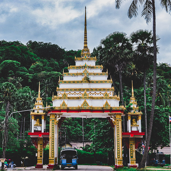 Buddhist Gateway to template at Nai Harn, Phuket